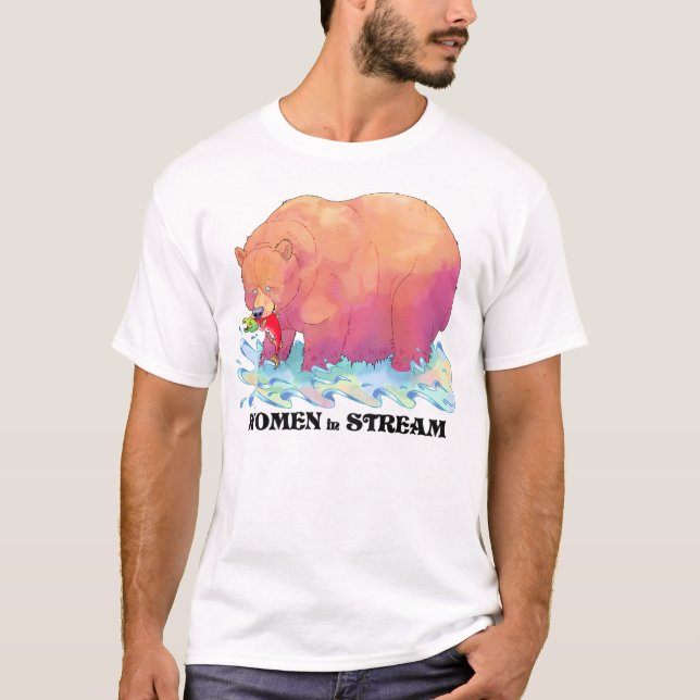Women In Stream  T-Shirt (Front)