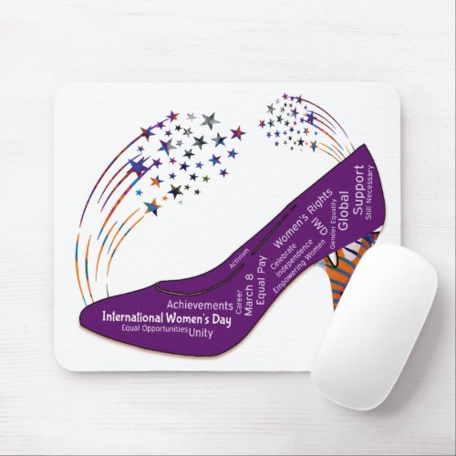 Women Inspired Motivated International Day Mouse Pad