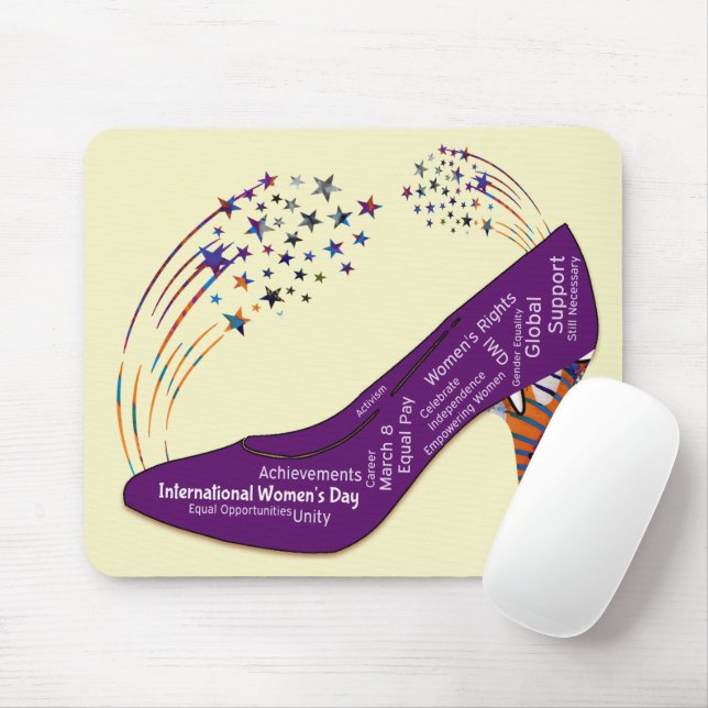 Women Inspired Motivated International Day Mouse Pad (With Mouse)
