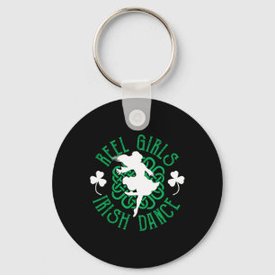 Women Irish Step Dancer Step Dancing Reel Girls Ir Keychain