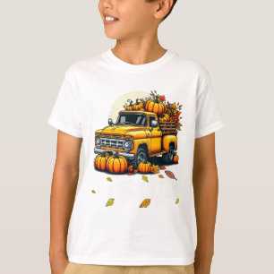 Women It's Fall Y'all Pumpkin Truck Autumn Tree He T-Shirt
