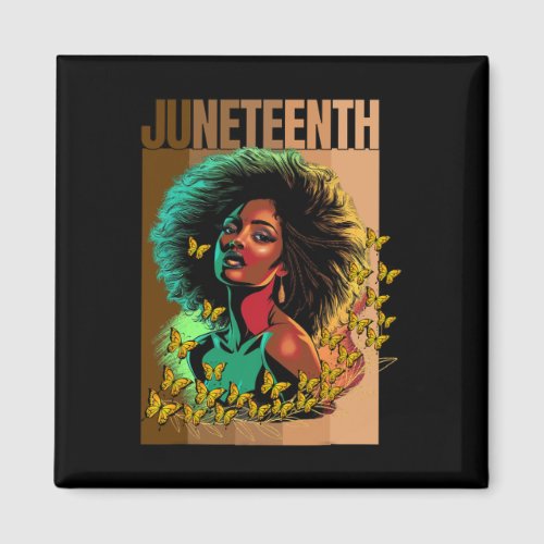 Women Juneteenth Is My Independence Day Black Woma Magnet