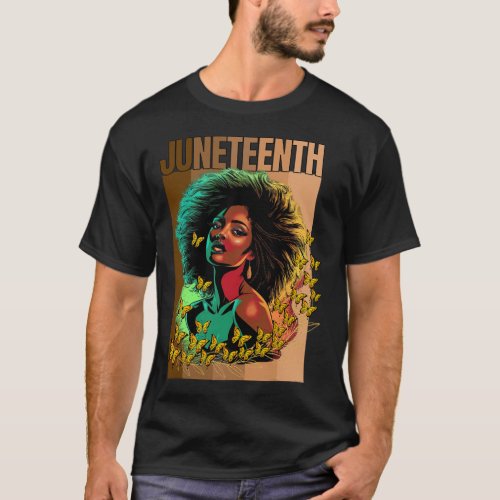 Women Juneteenth Is My Independence Day Black Woma T_Shirt