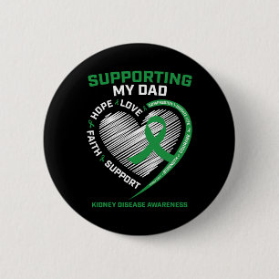 Women Kids Father Gifts Dad Kidney Disease Awarene Button