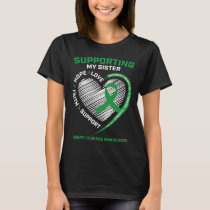 Women Kids Green Sister Kidney Disease Awareness G T-Shirt