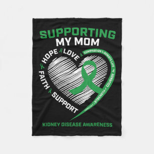 Women Kids Mother Mom Kidney Disease Awareness Gif Fleece Blanket