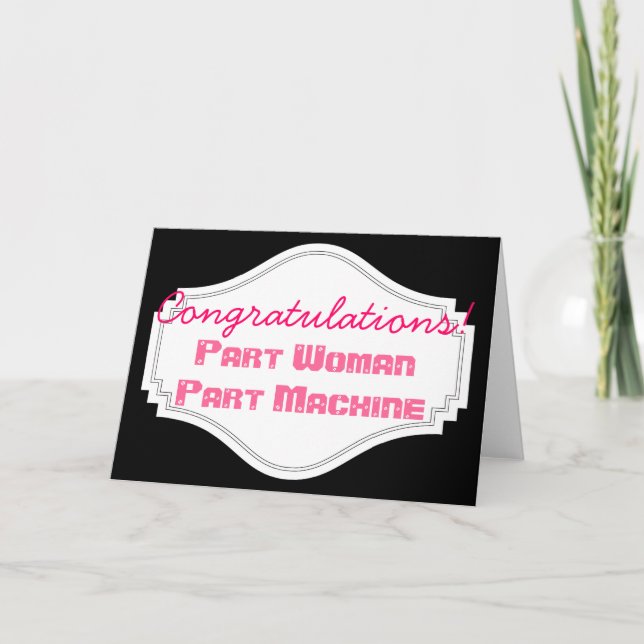 Women Knee Replacement Blank : Card (Front)