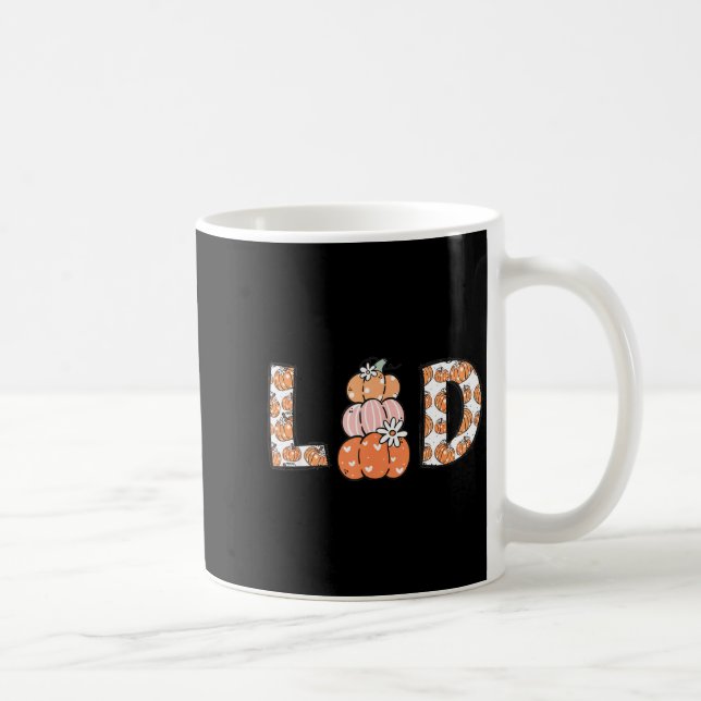 Women Labor And Delivery Nurse Fall Pumpkins Thank Coffee Mug (Right)