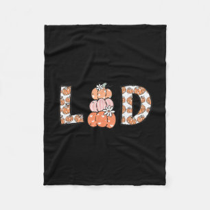 Women Labor And Delivery Nurse Fall Pumpkins Thank Fleece Blanket