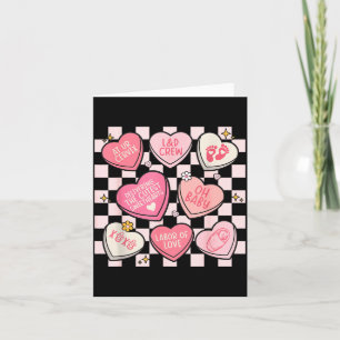 Women Labor And Delivery Nurse Hearts Candy Valent Card
