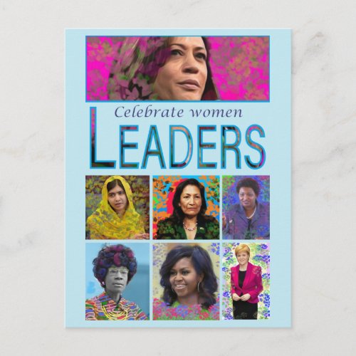 Women leaders postcard