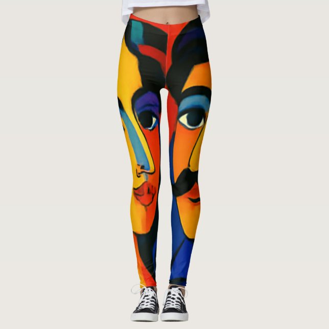 women leggings colorful design  (Front)