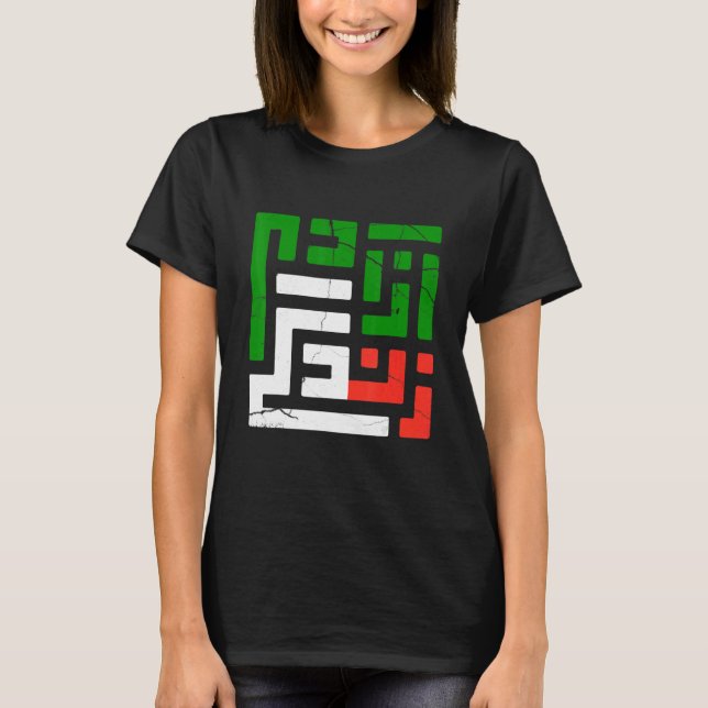 Women Life Freedom in Farsi Zan Zendegi Azadi T-Shirt (Front)