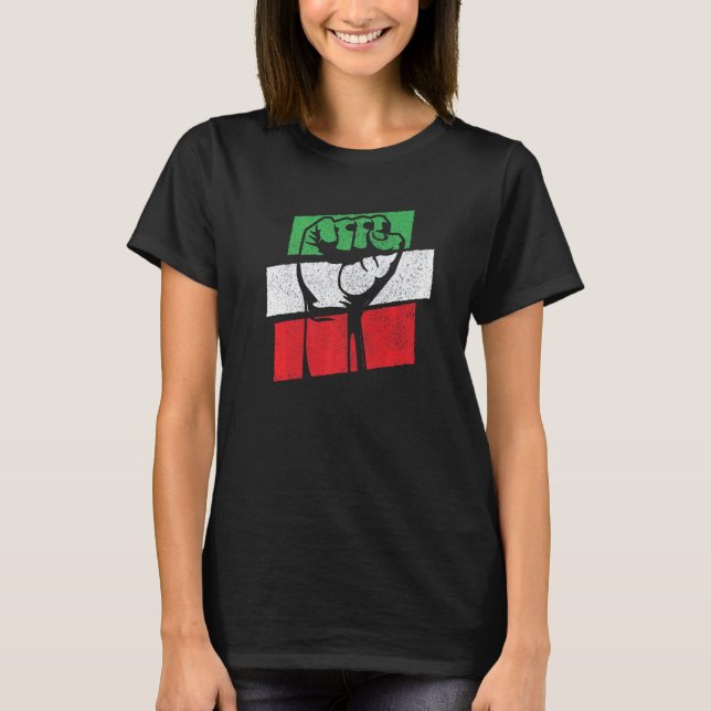 Women Life Freedom Support Iran women rights retro T-Shirt (Front)