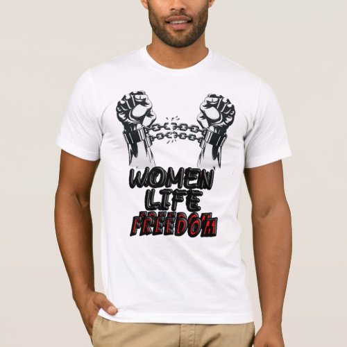 women life freedom zan zendegi azadi farsi T_Shirt