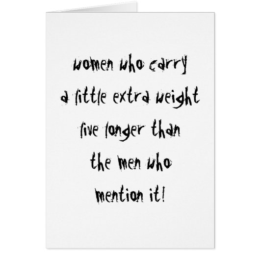 Women Live Longer Cards (Front)