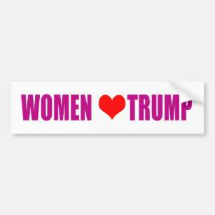 Women love Trump Women for Trump Bumper Sticker