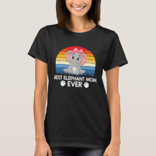 women men apparel  animals best elephant mom ever T-Shirt