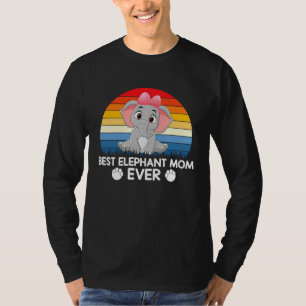 women men apparel  animals best elephant mom ever T-Shirt