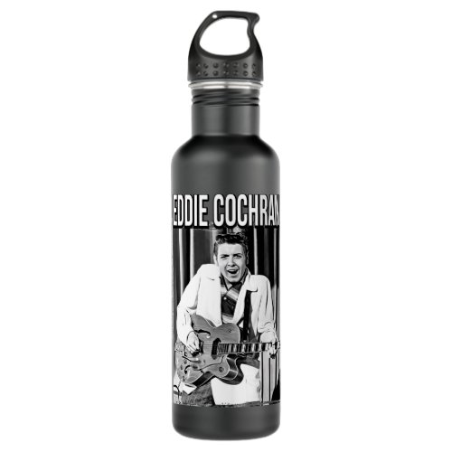 Women Men Eddie Cochran Retro Vintage Stainless Steel Water Bottle
