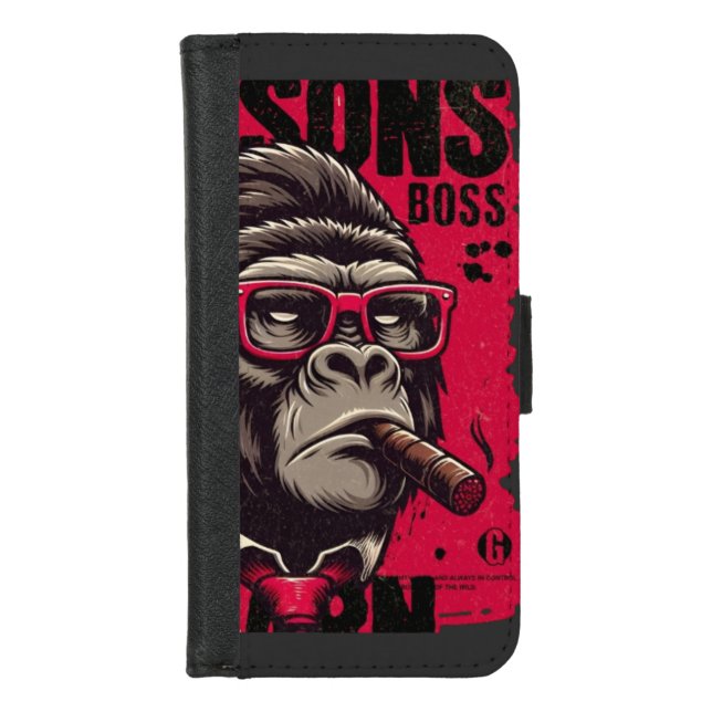 Women/Men Gorilla Boss Wallet Case (Front)