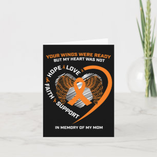 Women Men Kids In Memory Of My Mom Leukemia Awaren Card