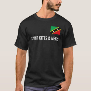 Women Men Kids Saint Kitts And Nevis Flag Souvenir T-Shirt