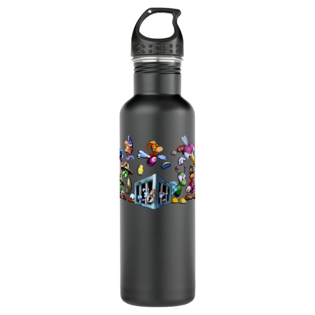 Women Men Rayman Original Enemies Stainless Steel Water Bottle (Front)