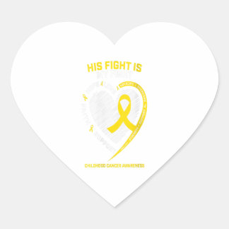 Women Mom Men Grandson Son Gold Childhood Gift Heart Sticker