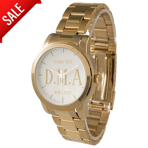 Women Monogram Watch Personalized Elegant Classy