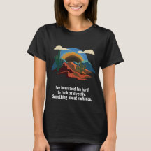 Women Mountain Eclipse Radiance Humor Celestial