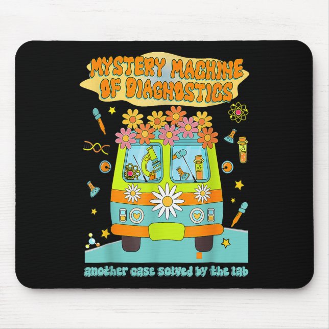 Women Mystery Machine Of Diagnostics Lab Tech Lab  Mouse Pad (Front)