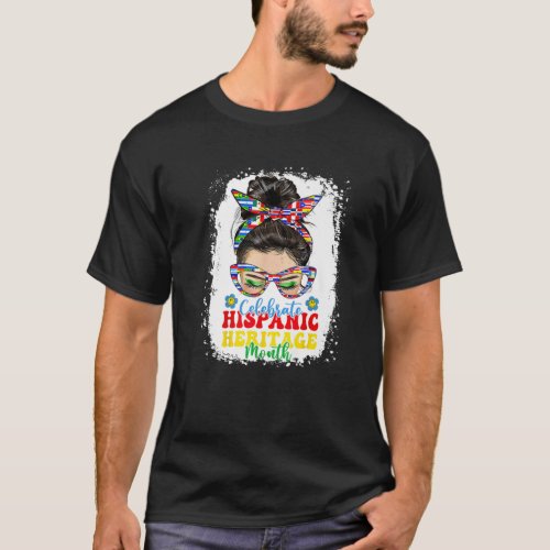 Women National Hispanic Heritage Month Hippie Mess T_Shirt