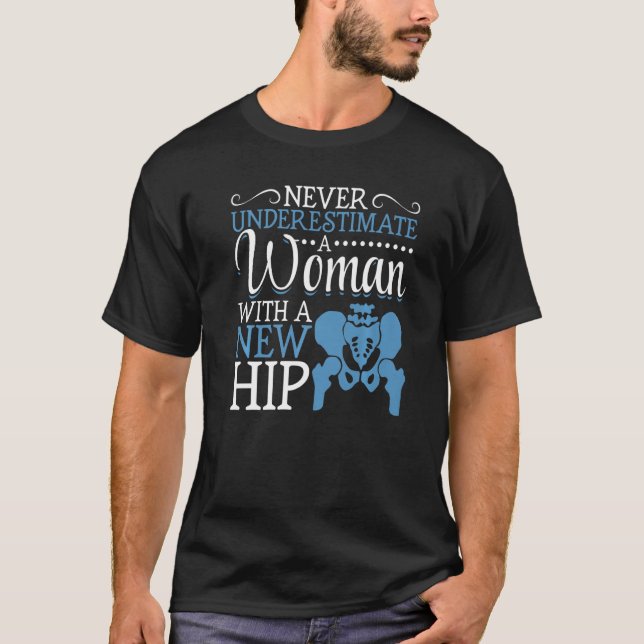 Women New Knee Surgery Recovery   T-Shirt (Front)
