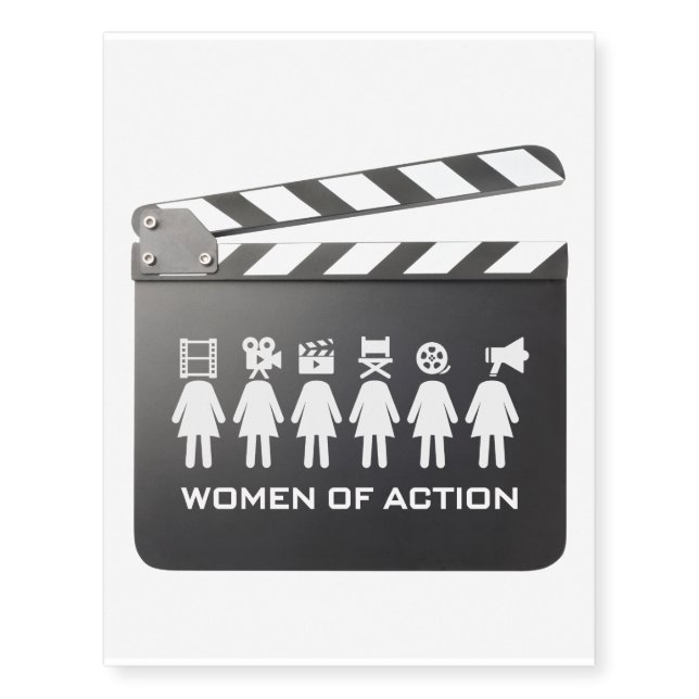Women of Action Temporary Tattoo (Front)