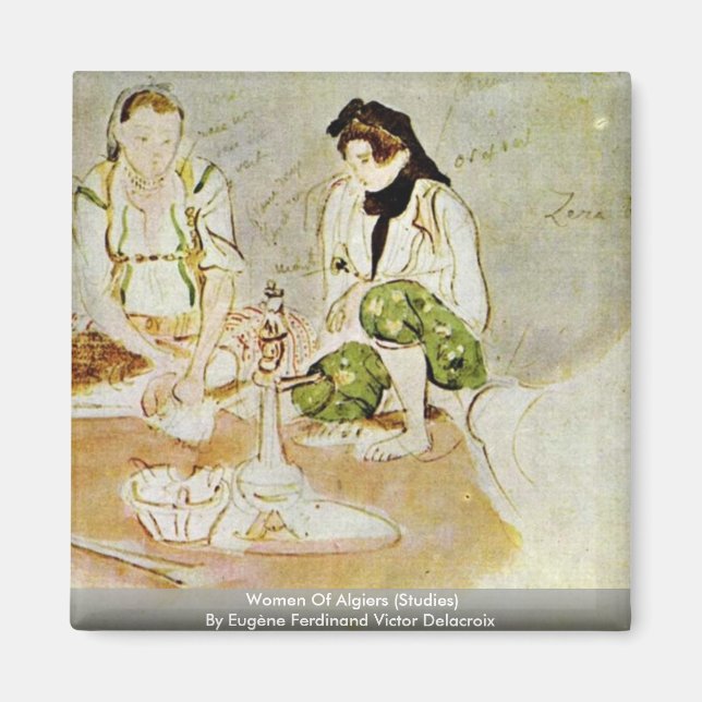 Women Of Algiers (Studies) Magnet (Front)