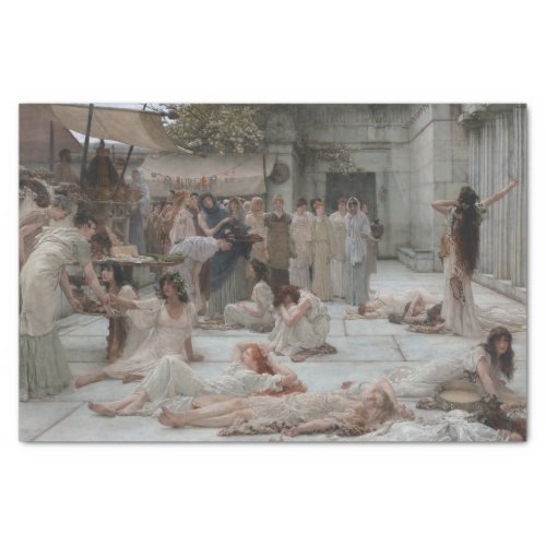 Women of Amphissa by Sir Lawrence Alma_Tadema Tissue Paper