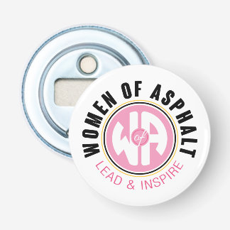 Women of Asphalt Button Bottle Opener