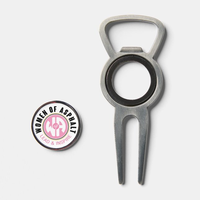 Women of Asphalt Divot Tool Bottle Opener Marker (Front (Open))