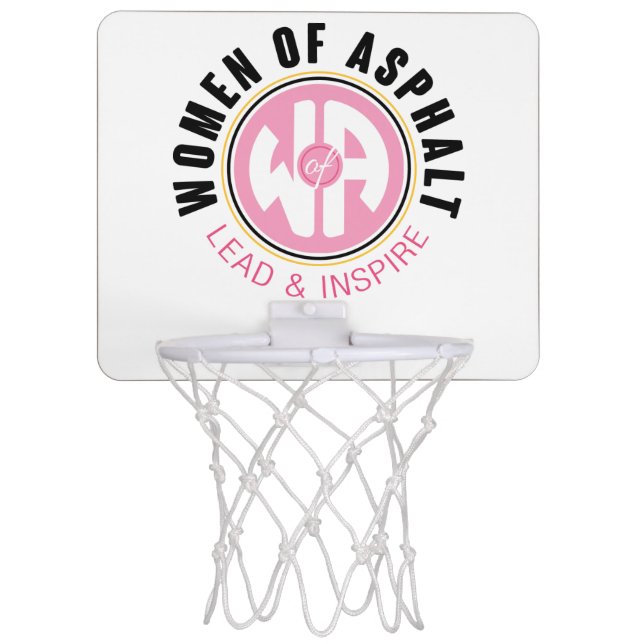 Women of Asphalt Mini Basketball Hoop (Front)