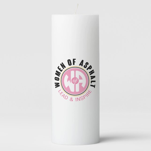 Women of Asphalt Pillar Candle (Front)