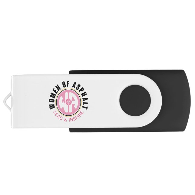 Women of Asphalt USB Swivel Flash Drive (Back)