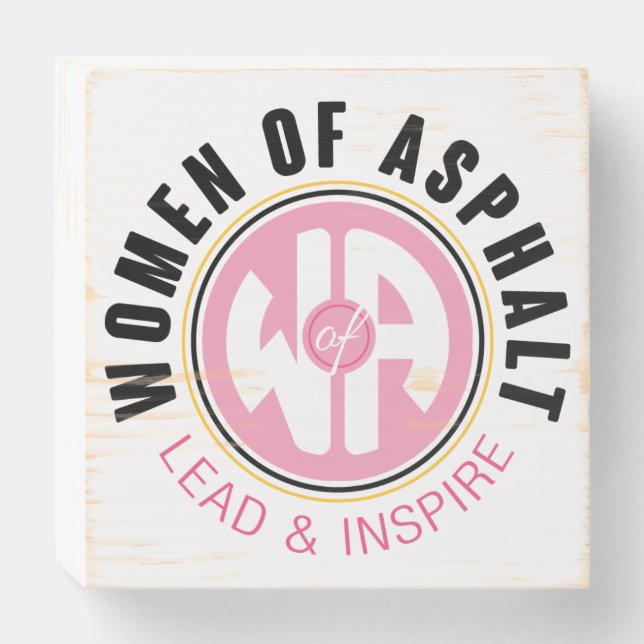 Women of Asphalt Wood Block Sign (Front Horizontal)