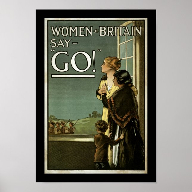 Women of Britain Say GO! (border) Poster (Front)
