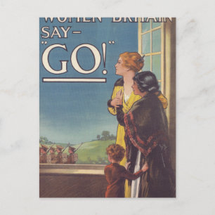 Women of Britain say_Propaganda Poster Postcard
