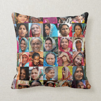 Women of India Throw Pillow