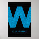 Women Of Philosophy - Blue Poster at Zazzle