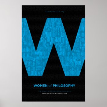 Women Of Philosophy - Blue Poster by APACSW at Zazzle