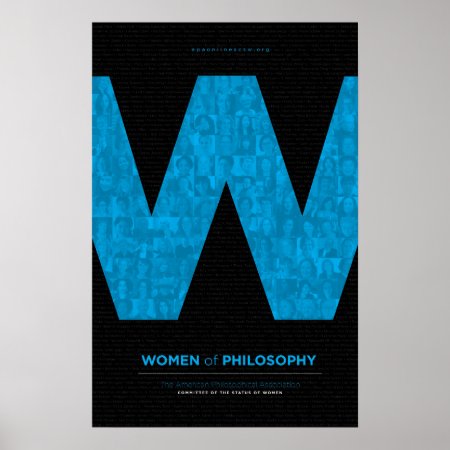 Women Of Philosophy - Blue Poster