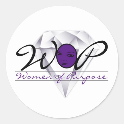 Women of Purpose Logo Sticker | Zazzle